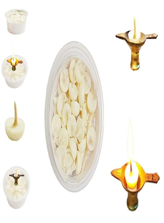 Crazy Sutra Pure Ghee Diya Batti - 100 Ready-to-Use Cotton Wicks | Pre-Soaked Ghee Batti for Puja, Diwali, and Daily Worship - Image 3